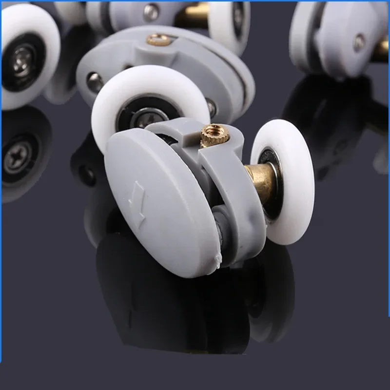 Oval ABS Nylon Single Pop Up Pulley Runner Wheel Shower Cabin Sliding Glass Door Rollers 4pcs-8pcs/set