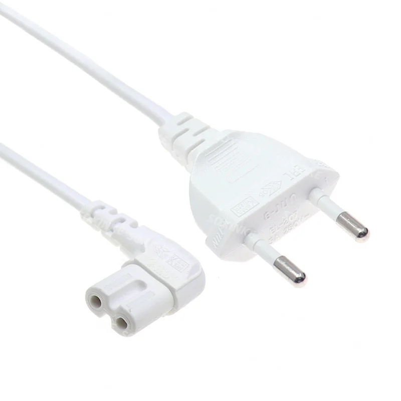 EU Power Cable Cord IEC C7 AC Power Supply Euro 2-Pin Extension Cable