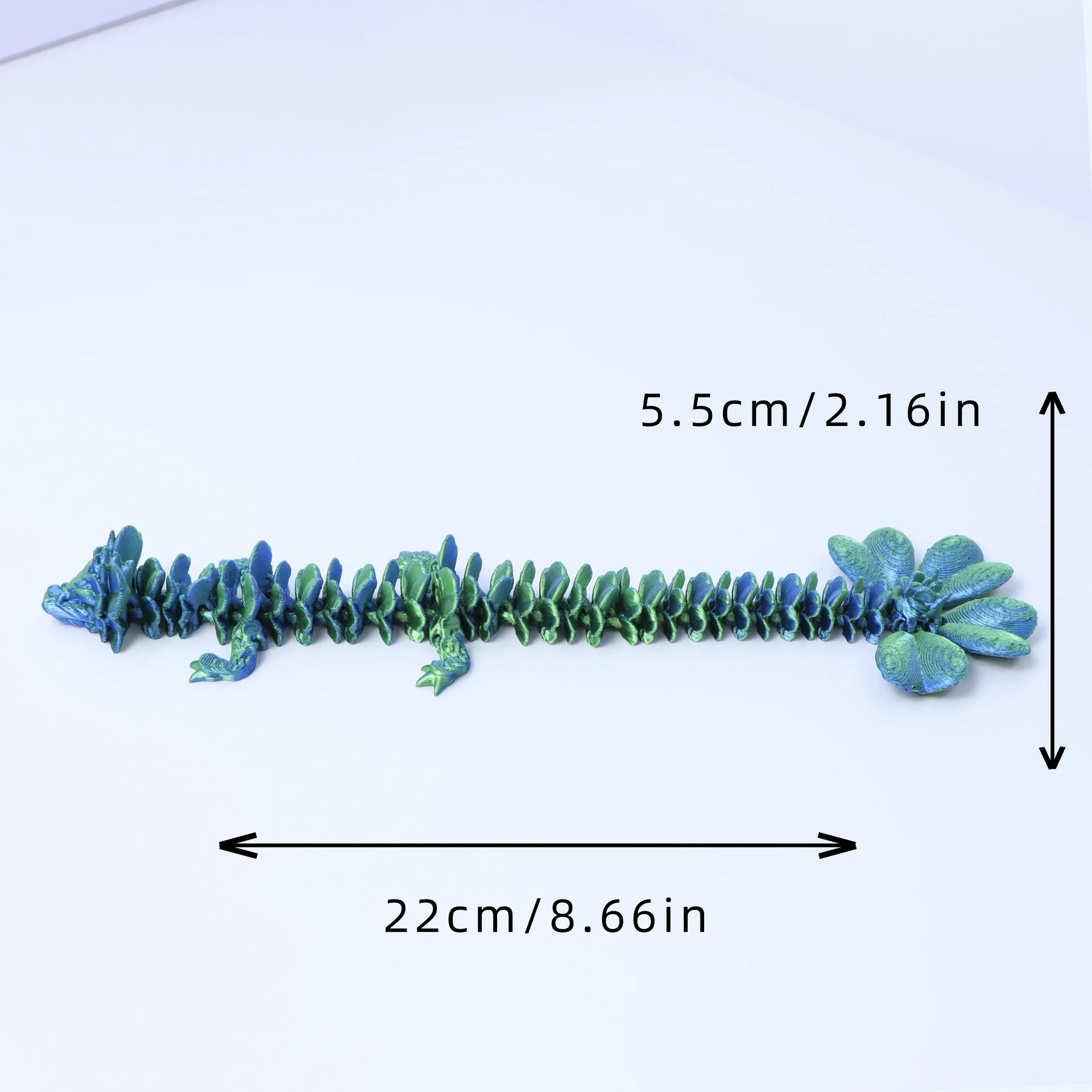 3D Printed Lucky Magic Dragon Movable Joint Fidget Toy Rotatable Articulated Office Desktop Ornament Adults Kid Toy Crafts Gifts