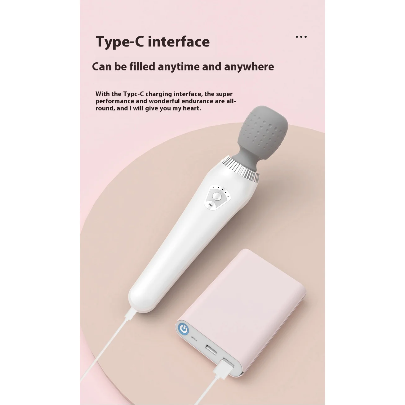 Home MINI portable electric massager Silent massage hammer Rechargeable vibrating fascia gun USB leg neck massage 5 stop massage