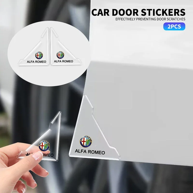 Universale Car Door Corner Anti-Collisione Cover Protector Per Alfa Romeo 159 147 156 Giulietta Giulia Mito Stelvio Brera Spider