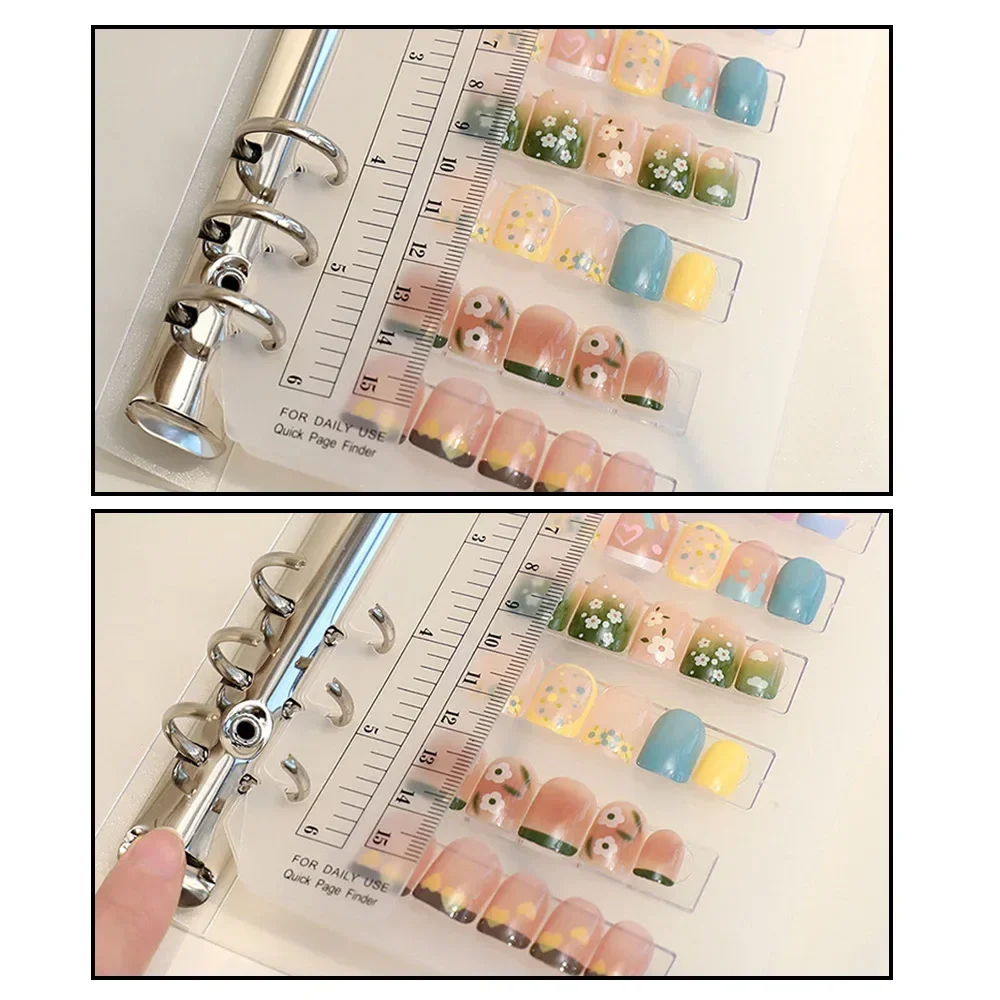 Esposizione di archiviazione per nail art Album Editor Strumento di archiviazione semplice per nail art fai-da-te Display per unghie Organizzatori per unghie Strumenti per nail art - immagine 5