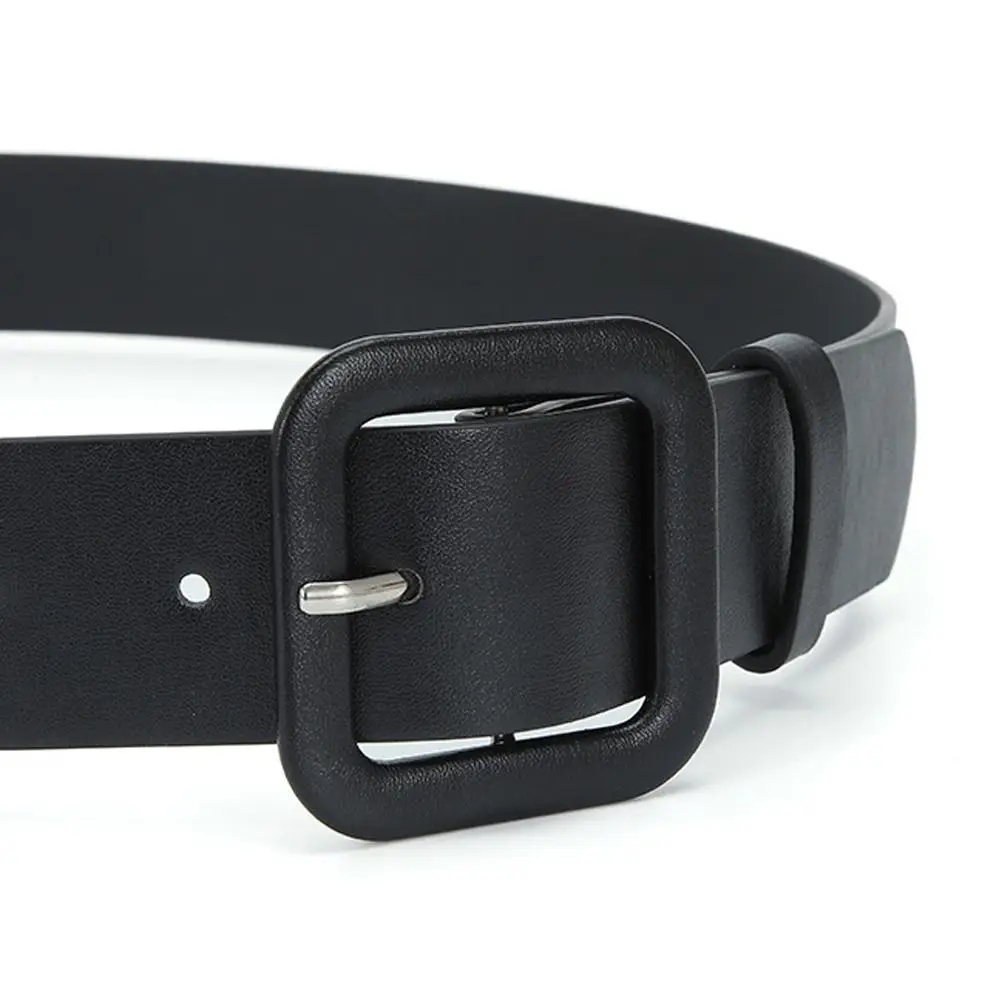 Mode Vintage Strap Weiblichen Bund Frauen Gürtel Quadratische Schnalle Einfache Candy Farbe Dekorative Gürtel – Detail 4