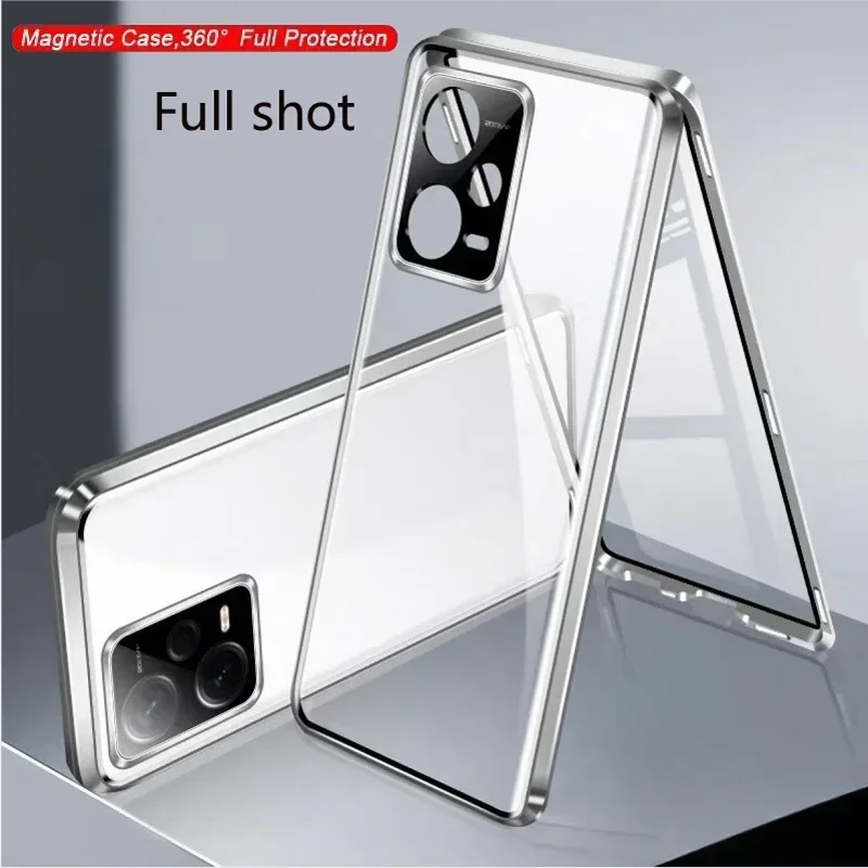360° Full Protection Double-Sided Magnetic Tempered Glass Phone Case