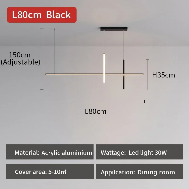 L80cm Black
