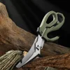 Multifunction Tactical Scissors Survival Gear Camping Equipment Steel Kitchen Scissors Fish Cutter Pruning Shears Hand Tools 4