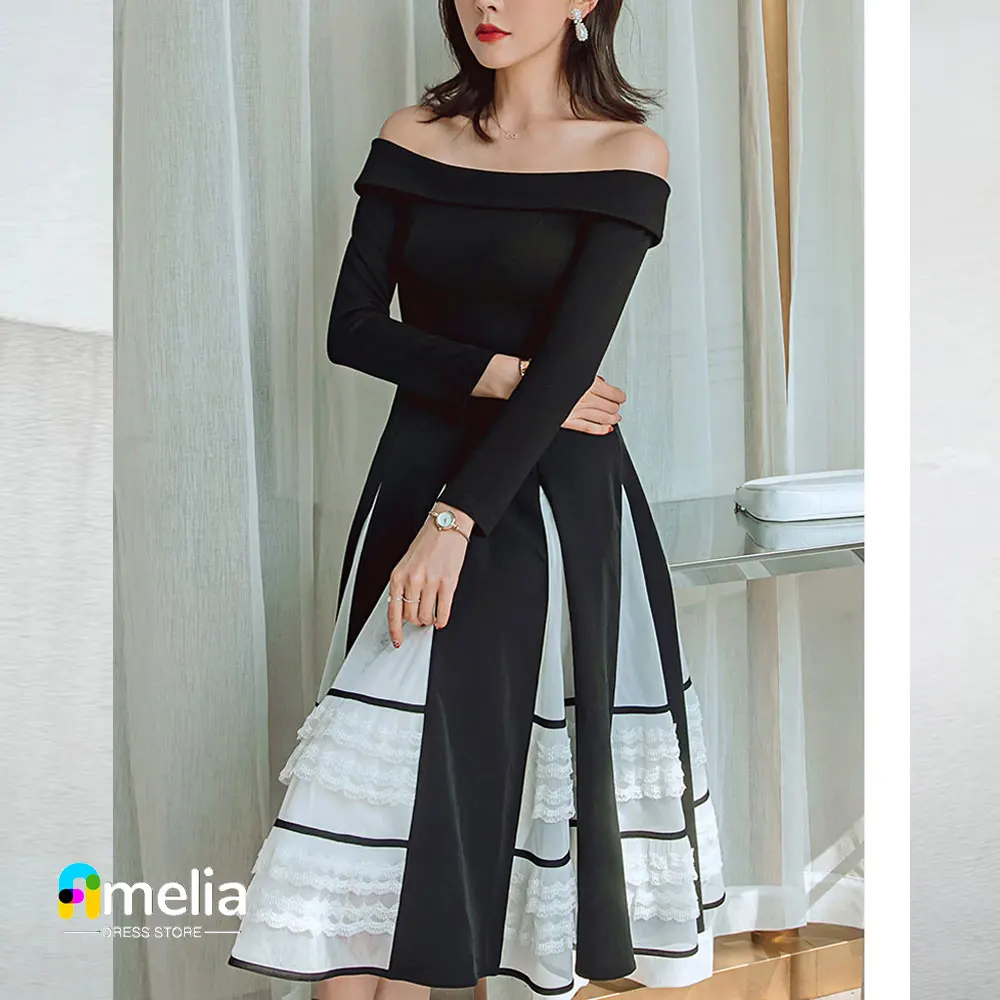 

Amelia Boat Neck Prom Dress short SLeeves With Ankle Length Evening Dress Women Birthday Wedding Party Formal Gowns Arabia