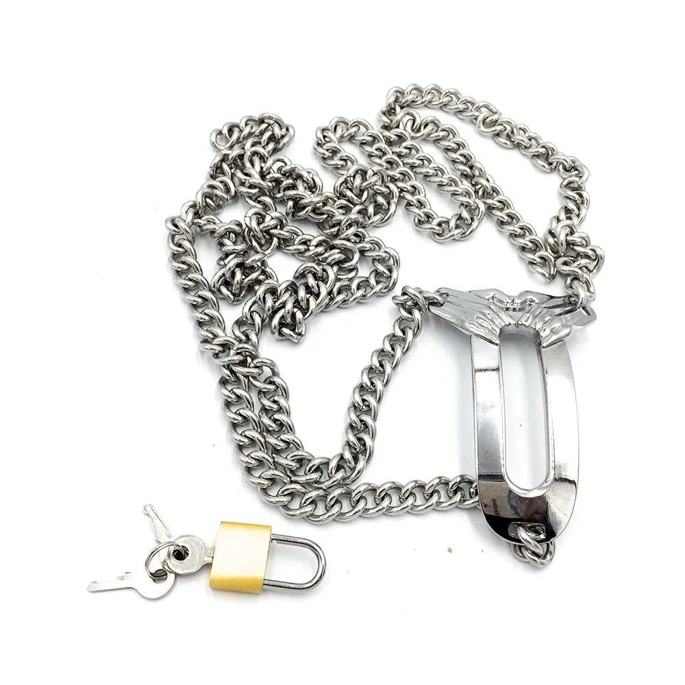 SM Female Invisible Chastity Belt Stainless Steel Anti-derailment Erotic Urethral Lock Underwear Chastity BDSM Sex Toy for Women