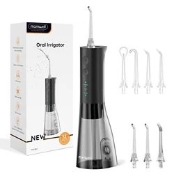 Portable USB Rechargeable Oral Irrigator with 4 Jet Tips (F29 Black Set 1)