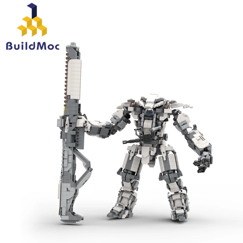 

BuildMOC игровой военный BattleTech Mecha MK17 робот-хранитель, набор строительных блоков, персонаж, воины, модель, кирпичи, игрушка, детский подарок