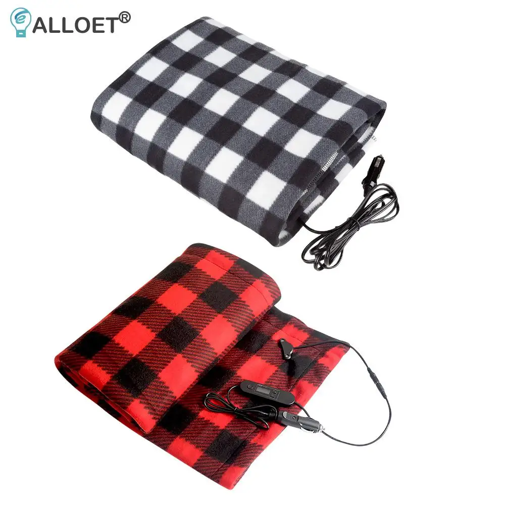 Electric Car Blanket 12V Heated Safety Timer Constant Temperature Heating Blanket Heater Mat Winter Warmer for RV Caravan
