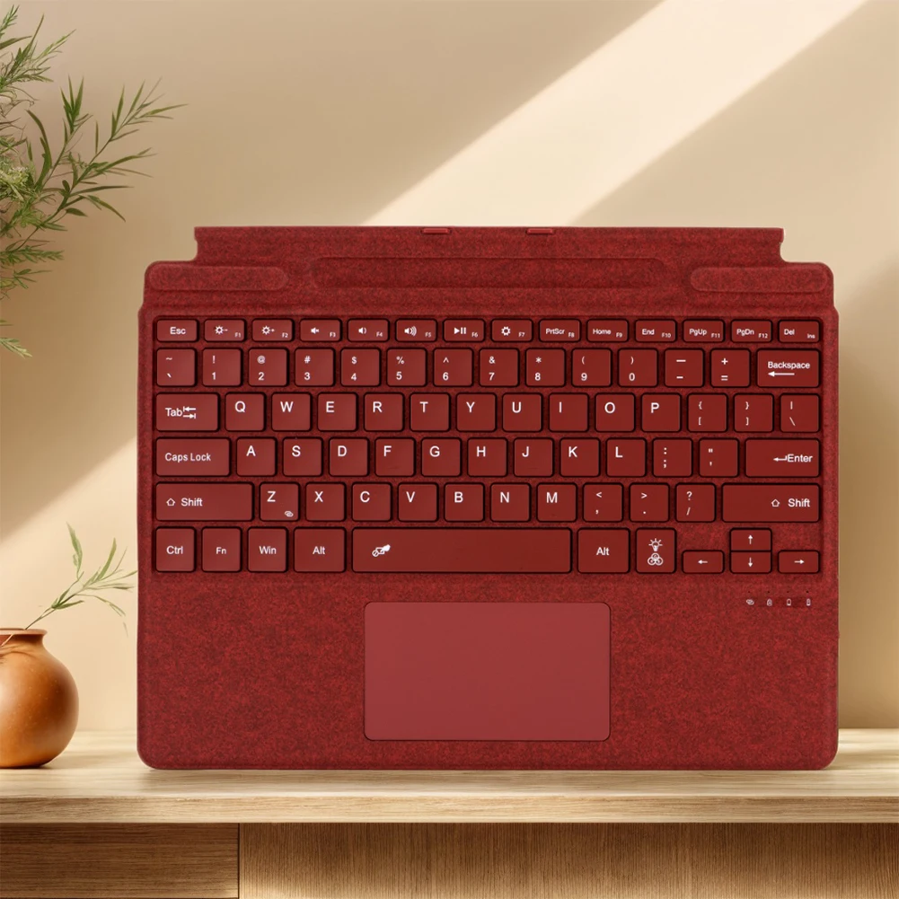 Bluetooth-Compatible Magnetic Wireless Keyboard with Touchpad Portable Magnetic Keyboard for Microsoft Surface Pro 8/9/X/10/11