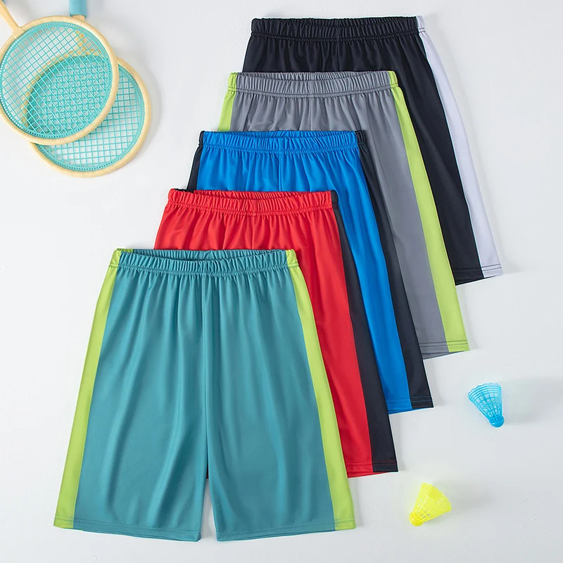 Kids running tights girls tennis shorts 1/5 pack children color matching quick-drying exercise 5 pants boy running basketball football shorts