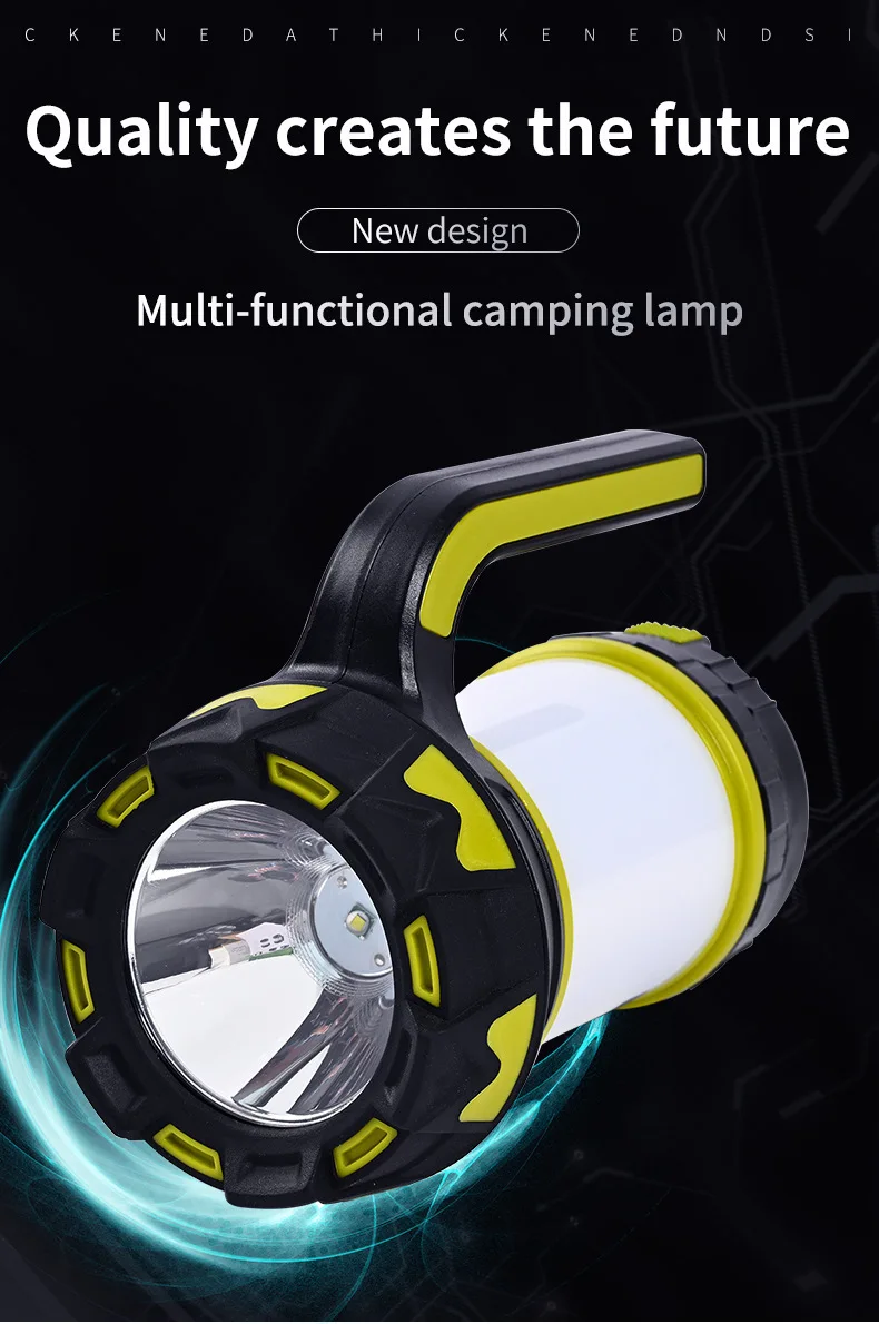 Description Picture 4 of itemCamp Lamp LED Camping Light USB Rechargeable Flashlight Dimmable Spotlight Work Light Waterproof Searchlight Emergency Lantern