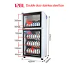 Tableware Disinfecting Cabinet, Commercial And Household Small Vertical Bowl, Stainless Steel Disinfecting Cupboard 6