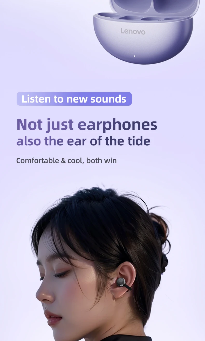S8fa0d8f5576442a4a19834f043d4af417 Lenovo Wireless Bluetooth 5.4 Earphones TWS Panoramic Sound Effects Ultra Long Battry Life Headphones Comfortable To Wear TA410