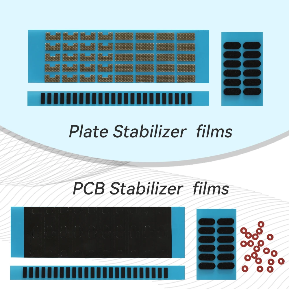플레이트 스테빌라이저 가스켓 위성 스위치 필름 사일런스 패드 스틸 와이어 안정적인 PCB 스테빌라이저 스티커 수리 패드 스티커
