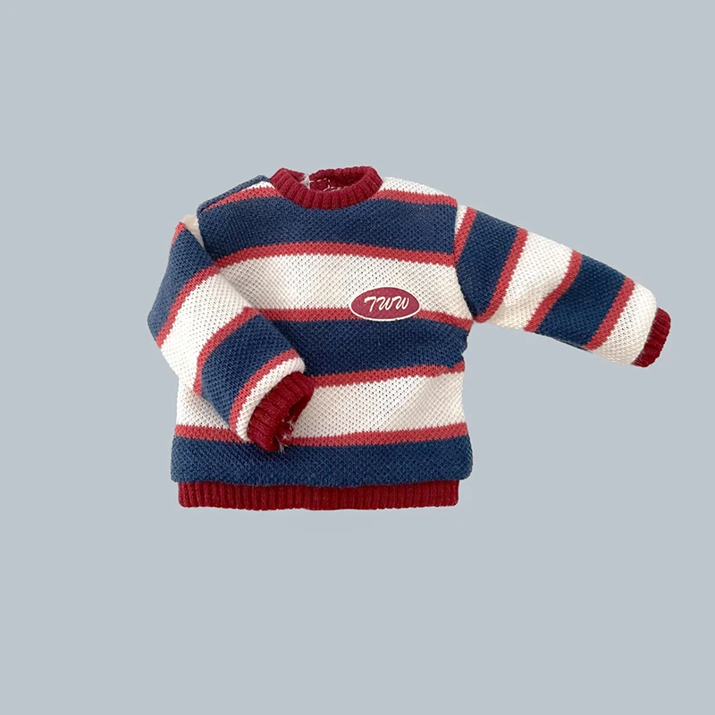 New Blythe Doll Clothes Striped Sweater Round Neck Hoodie Sports Wide Leg Pants Crossbody Bag for Blyth OB24 Azone Outfit