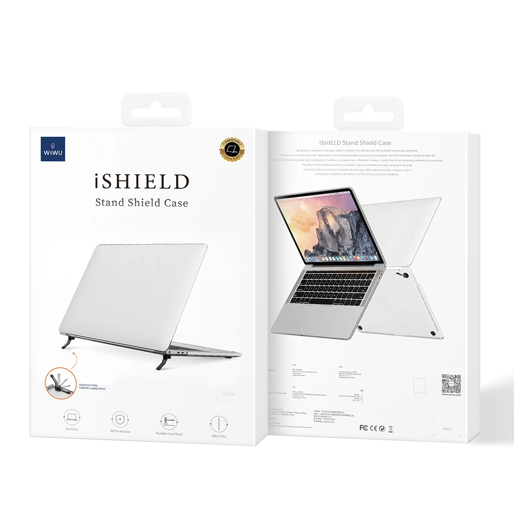 Wiwu-capa para Notebook com Suporte Capa Fosco Anti-impressão Digital Macbook Air 13 15 Pro 13 m1 m2 m3 14 16 - Imagem 4