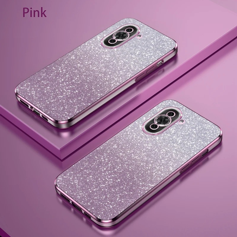 Luxury Electroplated Glitter Transparent Phone Case - Soft TPU Bumper Back Cover