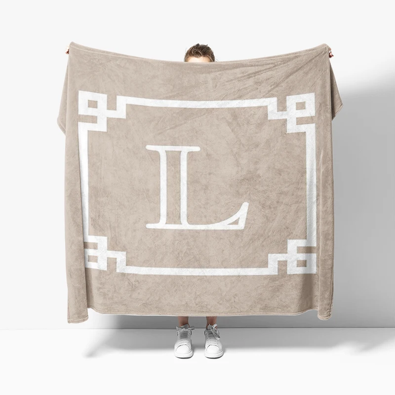 Home decoration Letter wreath plush Sofa blanket anime Bedspread on the bed anime fluffy soft blankets thick blanket for winter