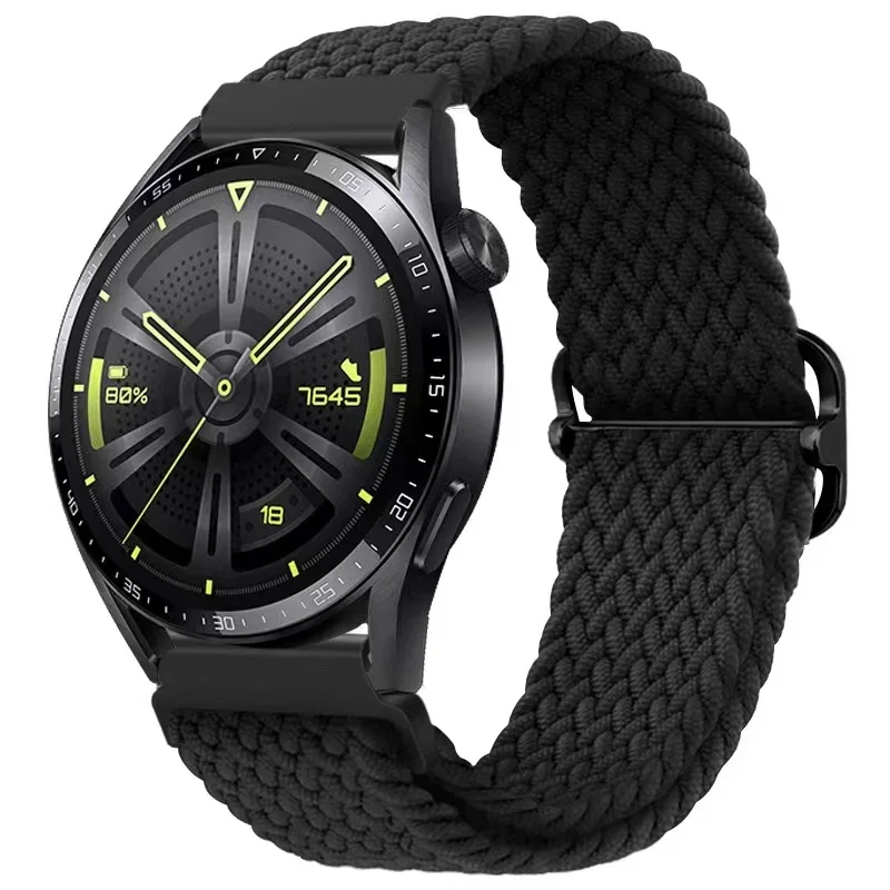 Nylon Braided Watch Strap - Durable Fabric Bracelet Wristband