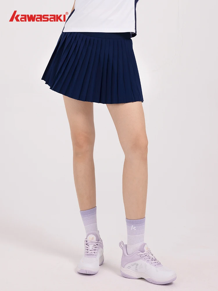 Kawasaki Sport Skirt Badminton Golf Wear Women's Casual Anti Glare Running Skirt Quick Drying Tennis