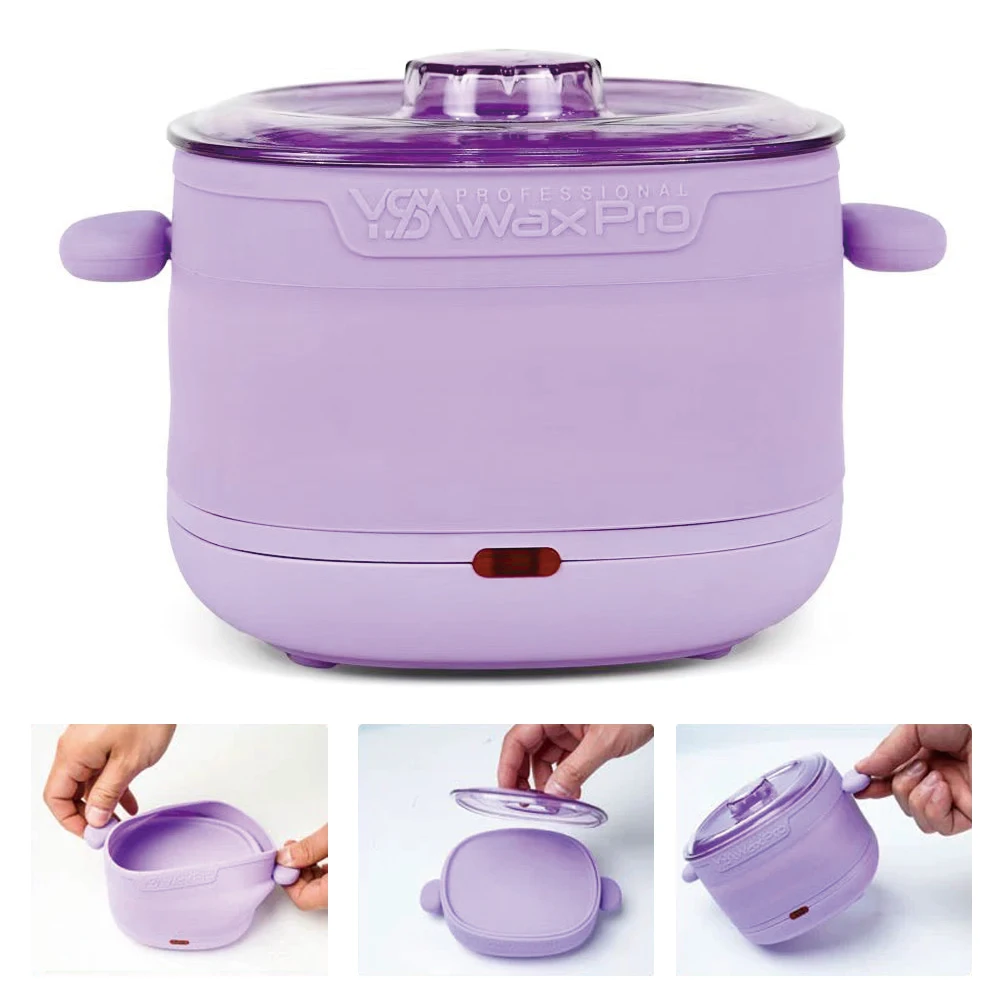 Portable Wax Heater Foldable Easy To Clean High Capacity Melted Wax Beans Hair Removal Wax Warmer Quick Wax Melting 3