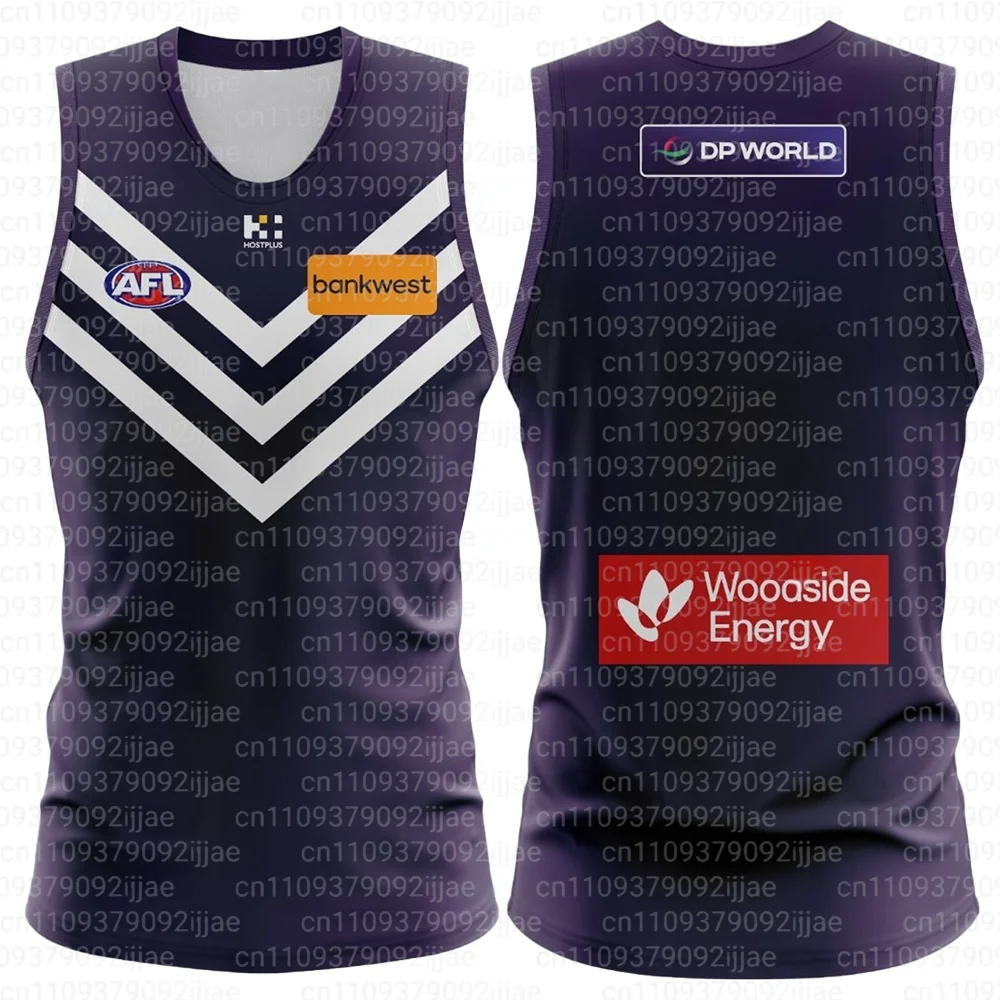 26 australische Trainingstrikots, Sporttrikots, unverzichtbare Trikots für Fans, Fremantle Dockers, 3D-gedruckte Sporttrikots, FamilyMatching – Detail 4