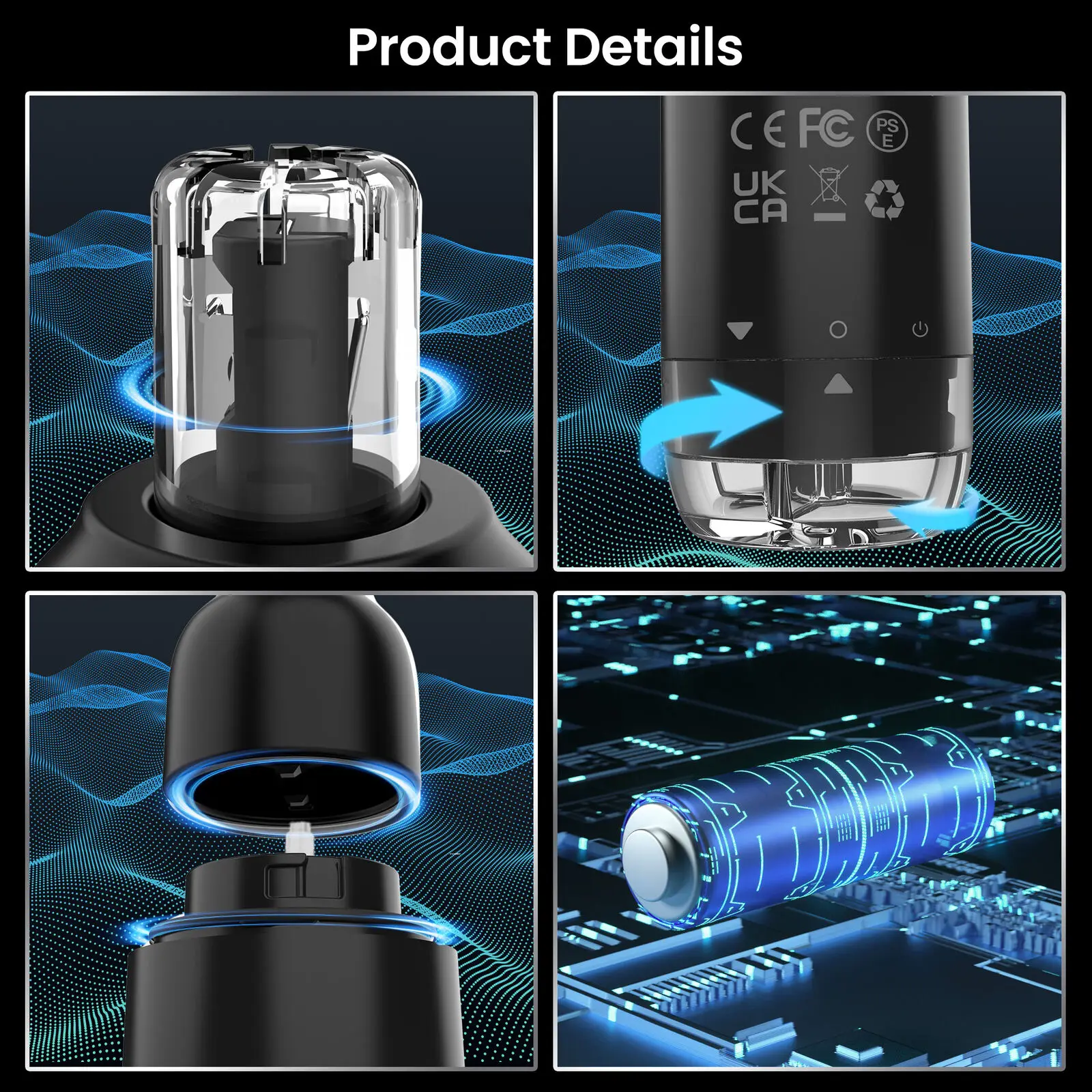 Sejoy Electric Nose Hair Trimmer For Men And Women Mini Portable Electric Nose Ear Hair Trimmer Face Eyebrow Mustache Clipper 2