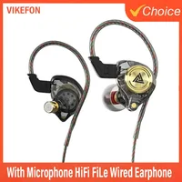 Écouteurs filaires QKZ CK5, écouteurs intra-auriculaires avec micro, contrôle du volume, son stéréo HiFi, basses profondes, sans nœuds, pour téléphone, ordinateur portable, PC 1