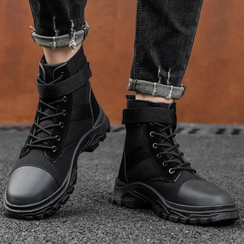 Men Training Boots Men Motorcycle Shoes Waterproof Motocross Boots 39-44