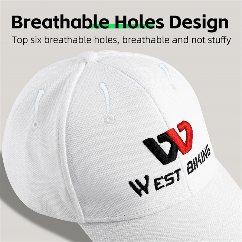 WEST BIKING 용수철 여름 캐주얼 야구 모자, 햇빛 차단 통기성 야외 스포츠 모자, 유니섹스 힙합 클라이밍 러닝 모자