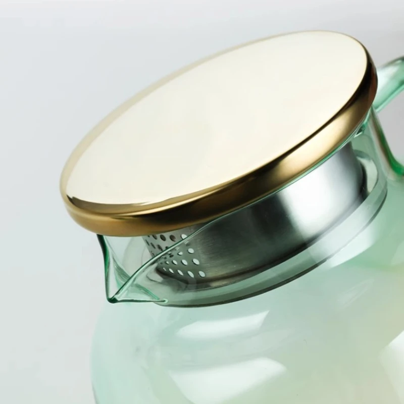 Glass Teapot with Infuser Heat Resistant Teaware