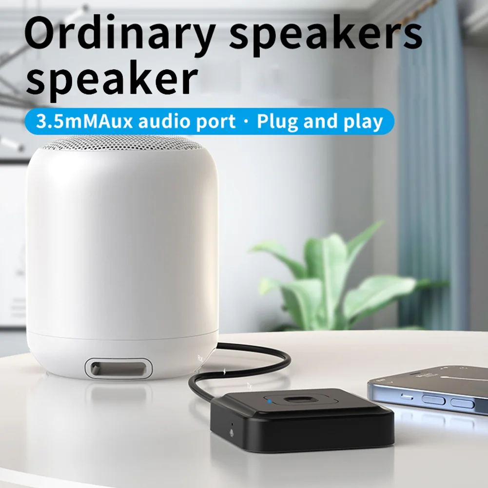 2 in 1  Wireless Audio Receiver Transmitter AUX Jack Wireless Audio Receiver Bluetooth-compatible Dongle Adapter