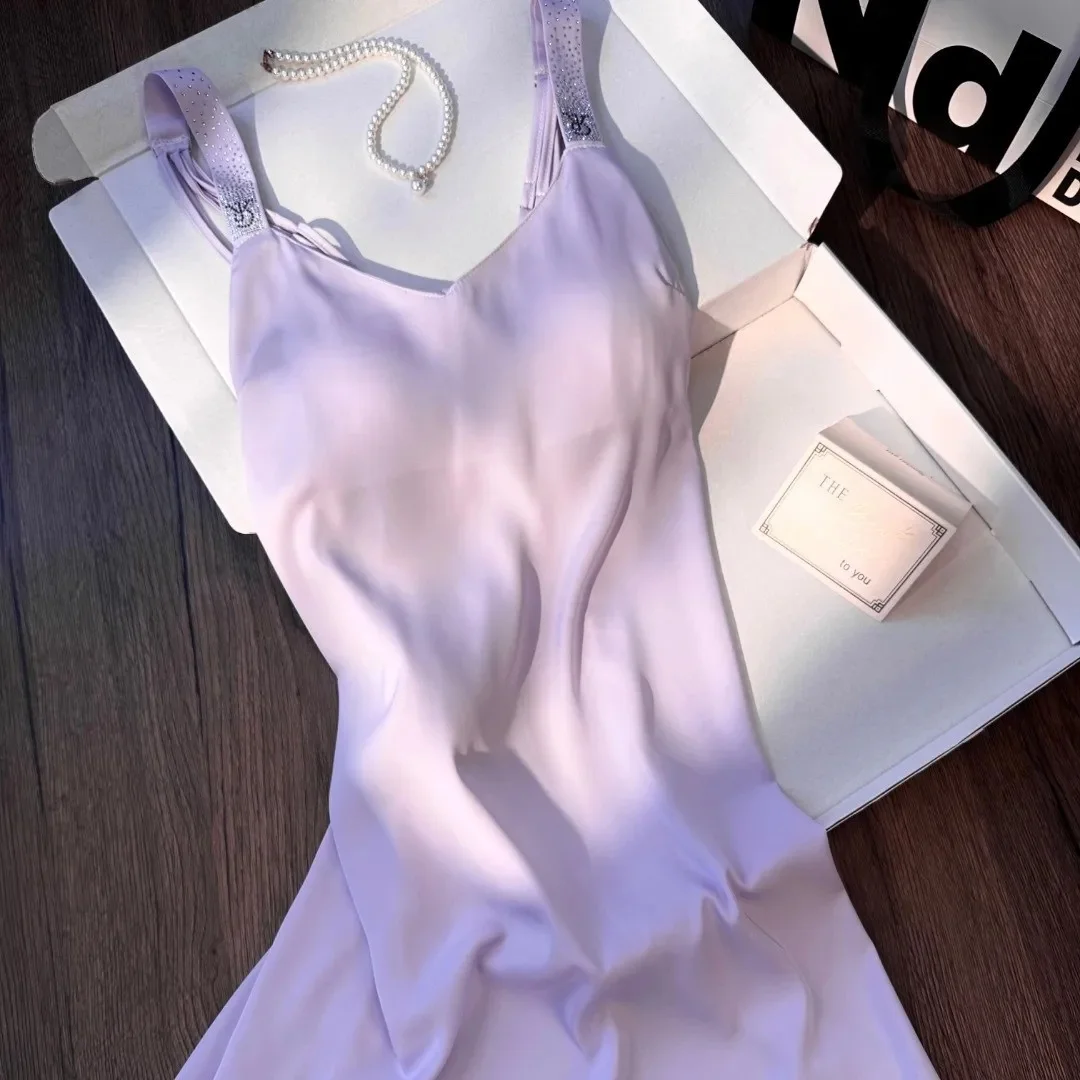 مثير صيف جديد الحرير الجليد الخامس الرقبة حزام الم...