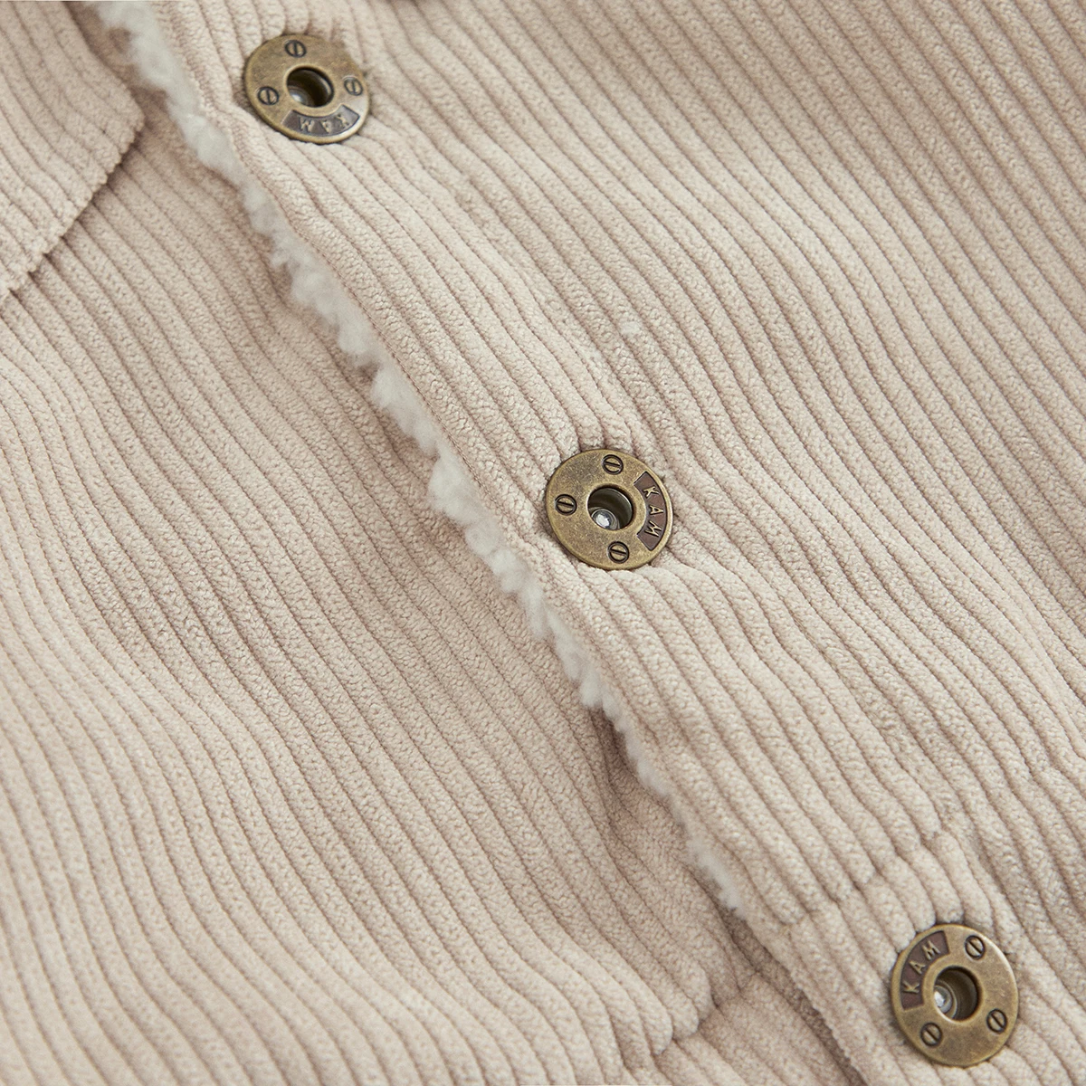 Baby Jacket VISgogo Toddler Boys Girls Autumn Winter Coat Beige Long Sleeve Lapel Button Down Corduroy Fleece Jacket Outerwear kids clothes baby jacket