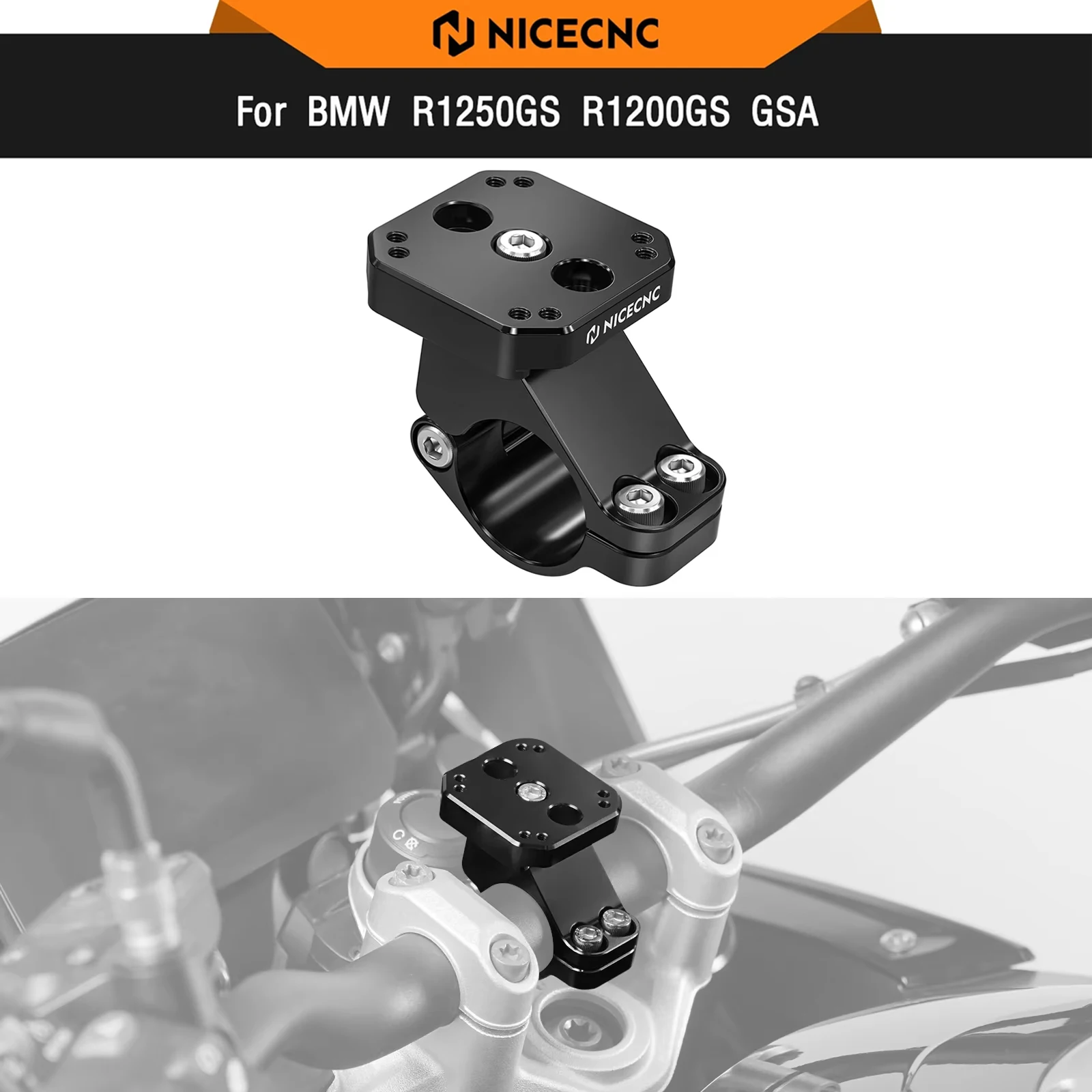 Für BMW R1250GS GSA 2019-2023 R1300GS/Adventure 2024-2025 GPS-Halterung AMPS-Muster 32 mm Lenkerklemme R1200GS Adventure 2013–18