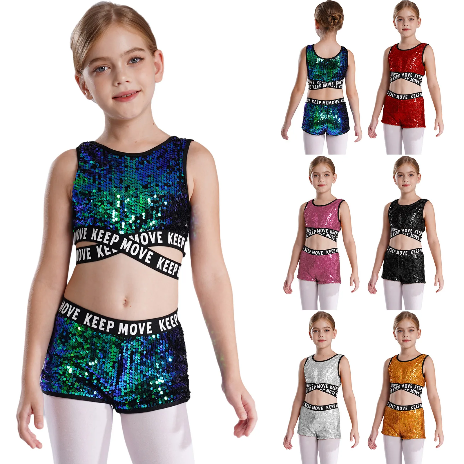 Pantaloni Da Ballo Metallizzati Per Bambine - Lucidi Per Spettacoli E Danza - Foto 2