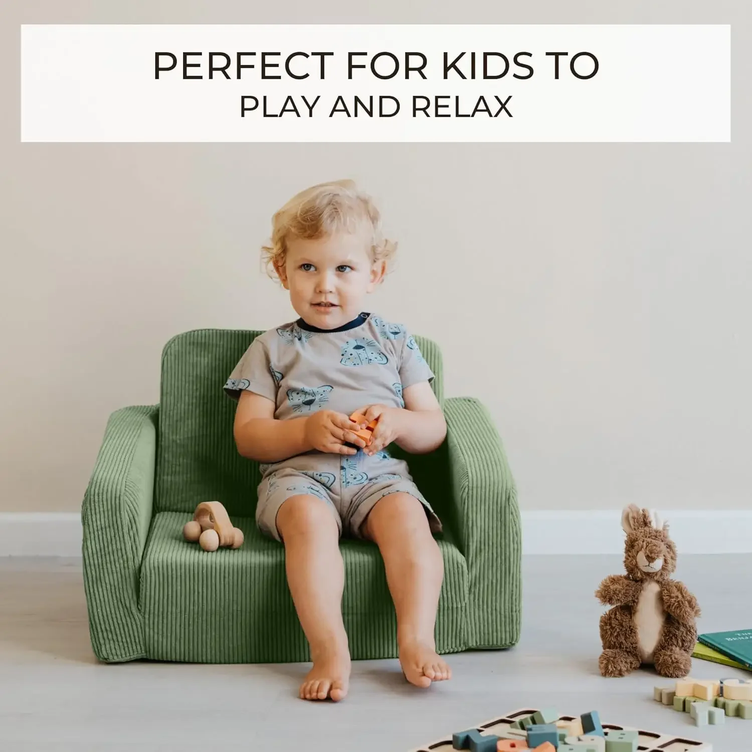 Sturdy toddler chair and sofa - The perfect children's sofa, foldable sofa chair, provides a safe and fun seat for your child 3