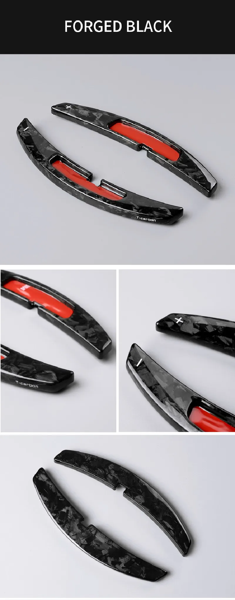 T-carbon Steering Wheel Extension Paddle Shifter For Porsche Panamera 911 Cayenne 992 2021 Carbon Fiber Shift Paddle Shifters