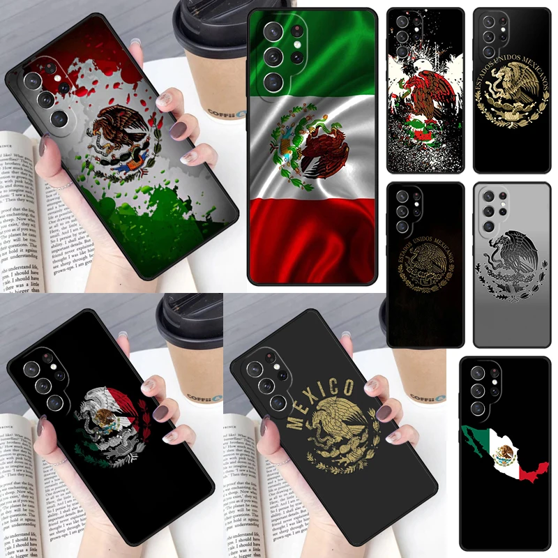 Messico Flag Mexicanos Cover Per Samsung Galaxy S23 Ultra S22 S20 S21 Fe S8 S9 S10 Plus Note 10 20 Ultra Custodia Per Telefono