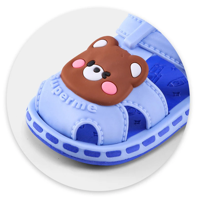 2024 new baby walking shoes with anti-collision toe cap anti slip cartoon cute soft sole for outdoor wear indoor baby sandals 5