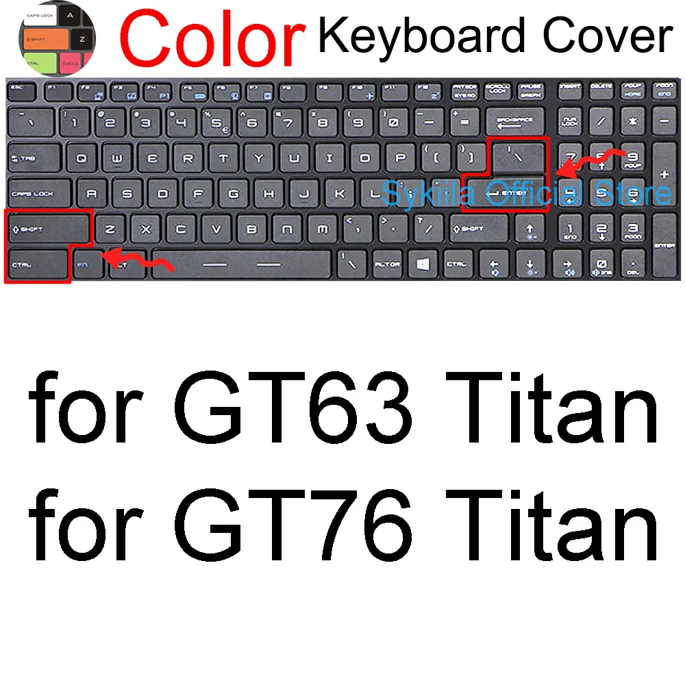 Premium Silicone Keyboard Protector Skin for MSI Titan Series Laptops