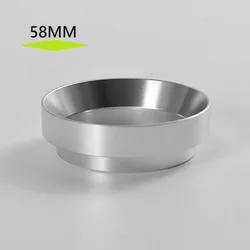 Magnetic Coffee Dosing Ring - Precision Barista Funnel Tool (Silver 58 MM)