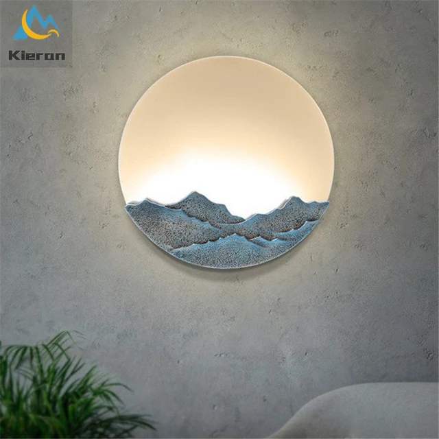 Applique murale Led en forme de lune, design moderne et simpliste, luminaire décoratif d'intérieur – Image 2