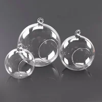 Brand New Garden Glass Ball Hanging Plant Vase Wedding Container Decoration Flat Bottom Flower Indoor Succulent 1