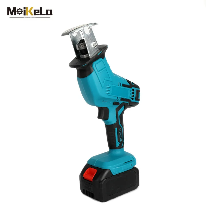  High Capacity Lithium Battery Powered Reversible Saw Blade Home Use Handheld Electric Saw Outdoor Cutting Tool 