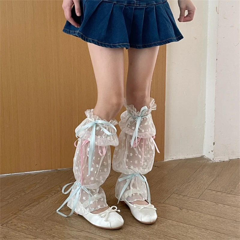 

Womens Student Subculture-Wear Solid Color Smooth Sweet Legwear for Summer