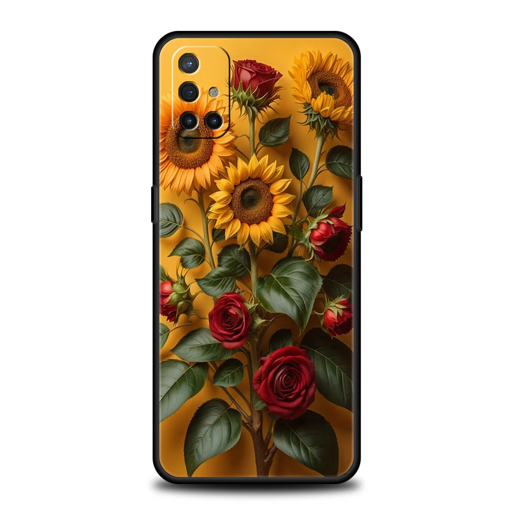 Sunflower Silicone Phone Case - Vibrant TPU Protective Cover